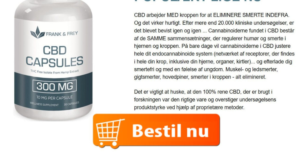 Frank & Frey CBD 300MG Capsules Danmark Reviews: Smerte og Søvn Støtte