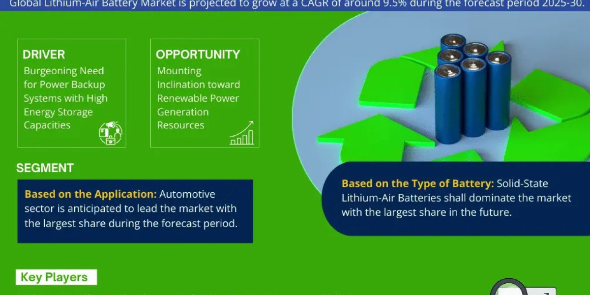 Lithium-Air Battery Market Trend, Size, Companies, Top Player, and Outlook 2025 to 2030