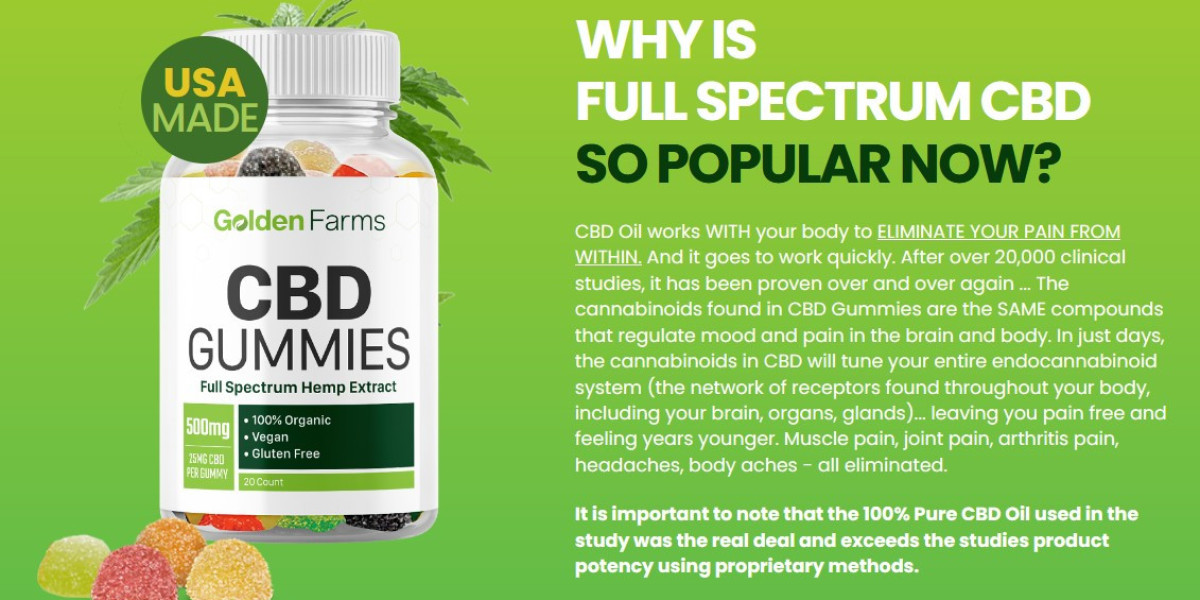 Golden Farms Gummies: The Natural Way to Pain Relief Health