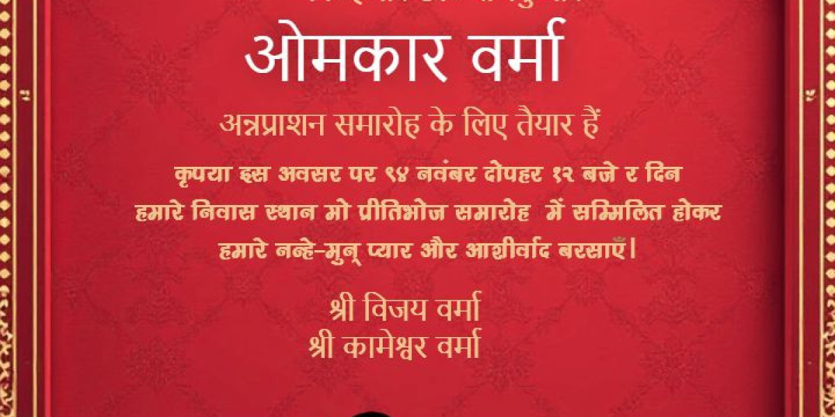 Celebrate Baby’s First Bite with a Beautiful Annaprashan Invitation Card from Crafty Art