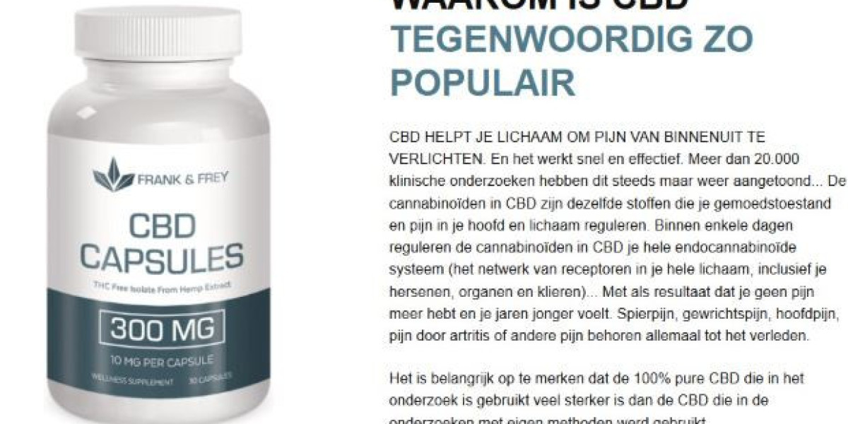 Frank Frey CBD Capsules NL: Begin Vandaag Nog met een Beter Gevoel!