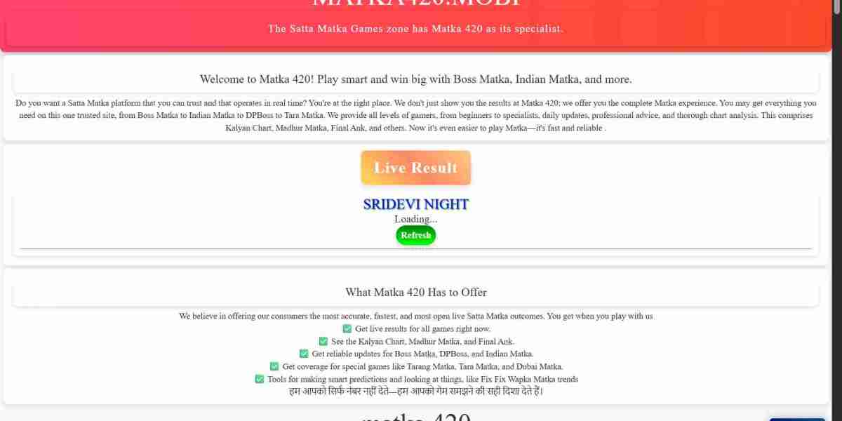 Boss Matka & Indian Matka – Your Ultimate Guide to Winning Big on Matka420
