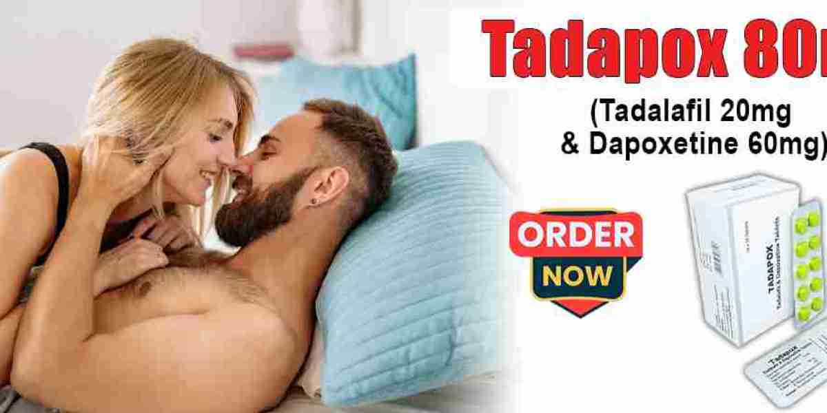 Buy Tadapox 80mg (Tadalafil 20mg + Dapoxetine 60mg) | 50% Discount