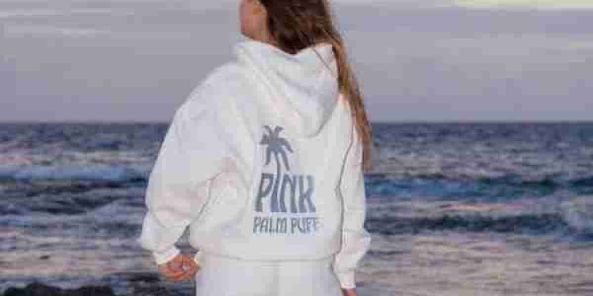 Pink Palm Puff Hoodies You Can Wear Every Day