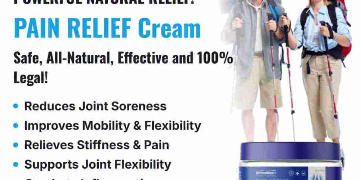 How does ArthroMax Pain Relief Cream work in the body?