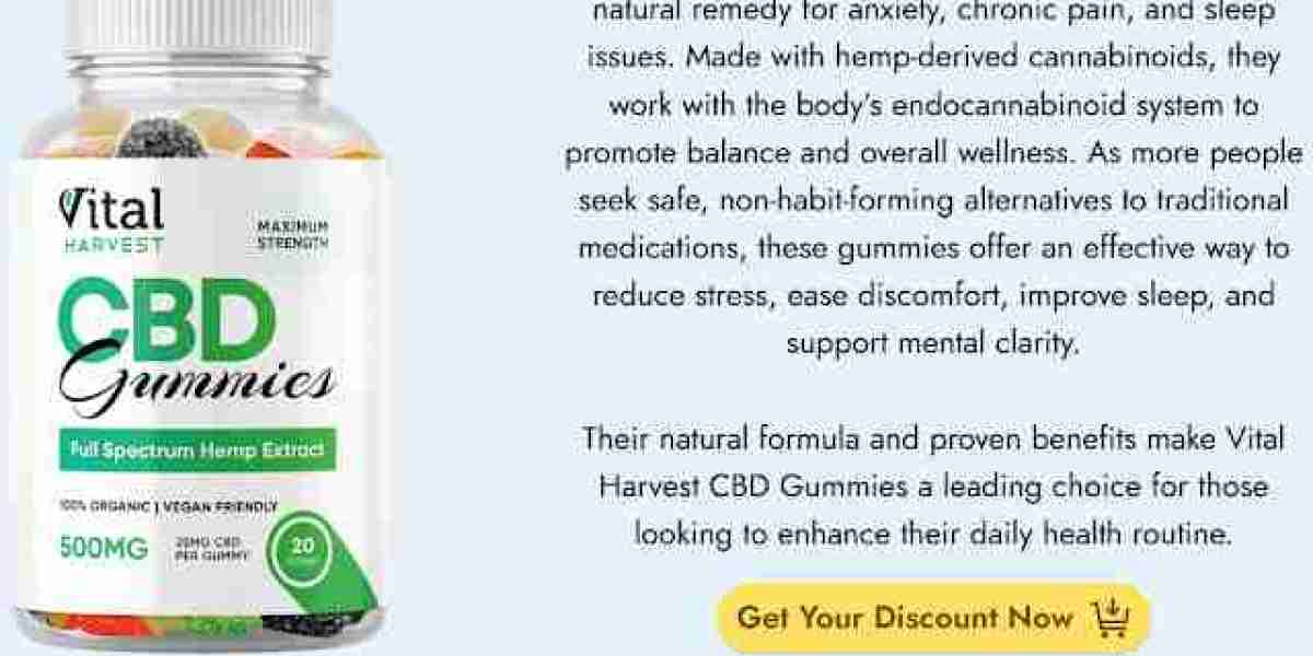 Vital Harvest CBD Gummies - All Natural Ingredients for Pain Relief