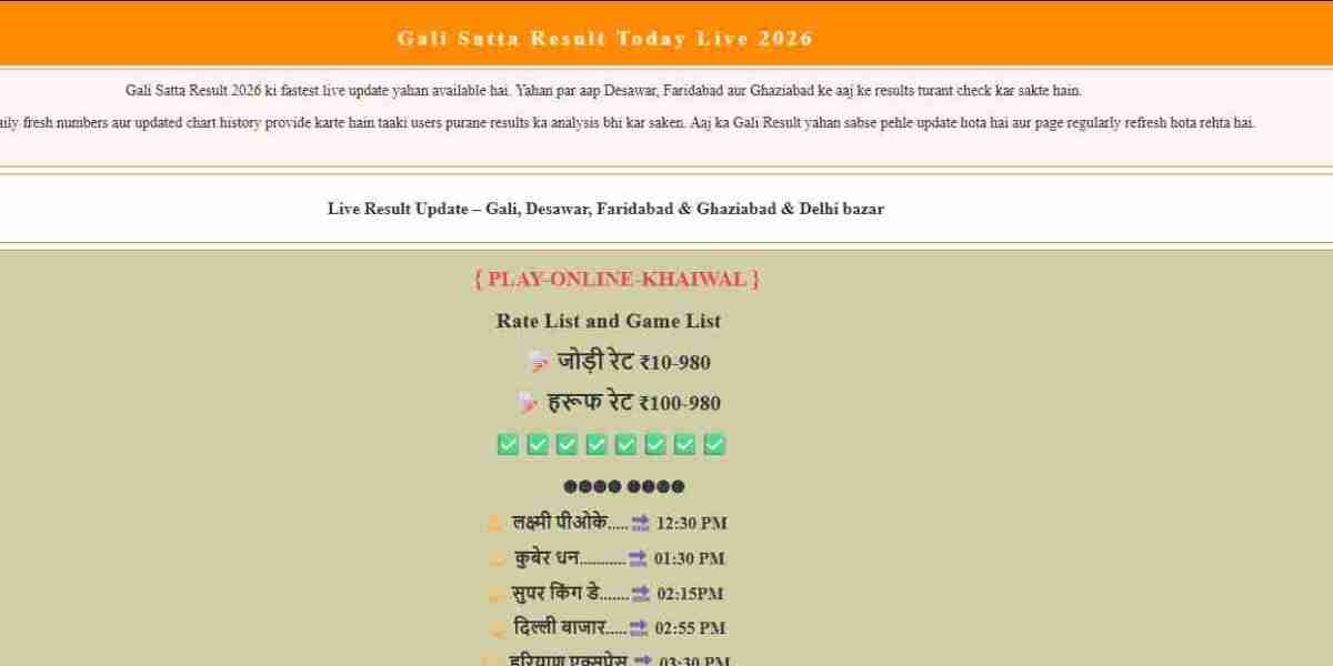 The Ultimate Guide to Tracking the Gali Satta King Result and Market Trends