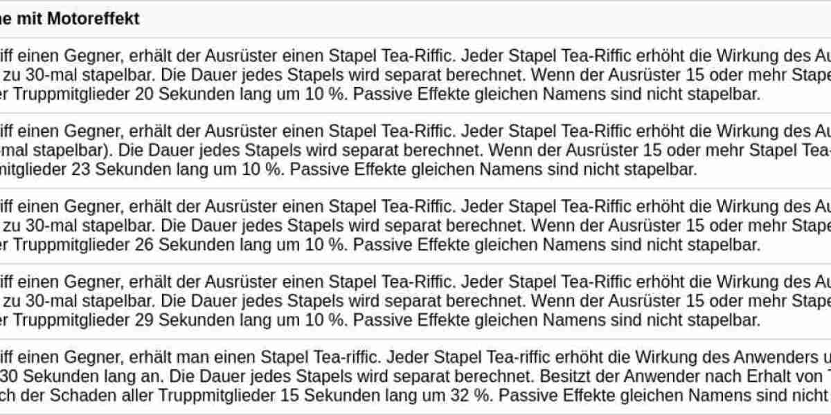 Ice Jade Teekanne: Team-Boost & Effekte