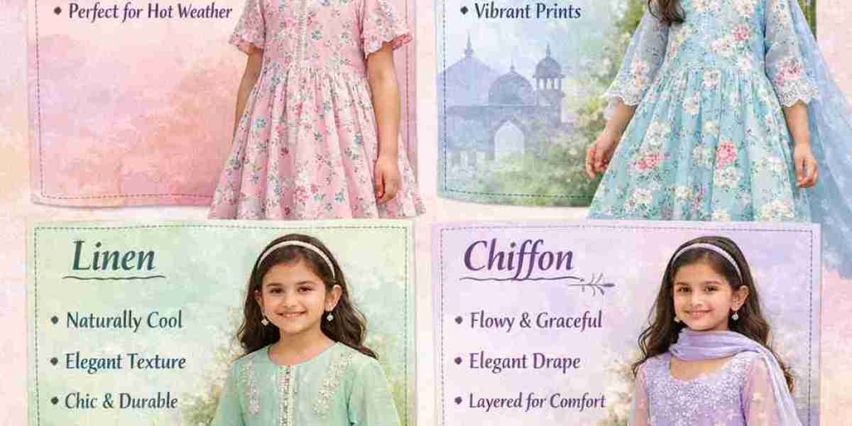 What Fabrics Are Best for Casual Eid Dresses for Girls in Summer?