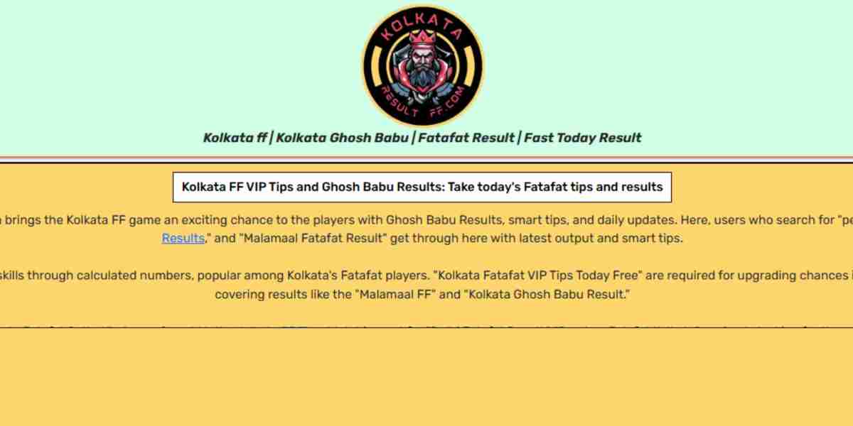 Kolkata Fatafat Matka Khabar: Latest Ghosh Babu Tips and Malamal Satta Result Updates