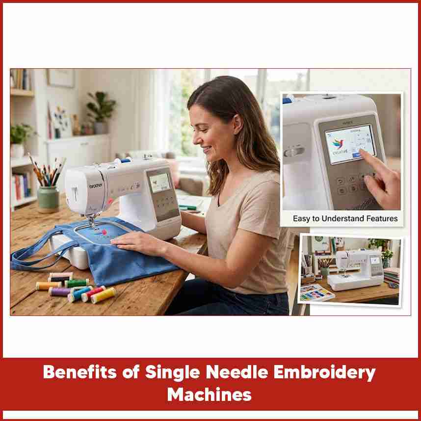 Benefits of Single Needle Embroidery Machines