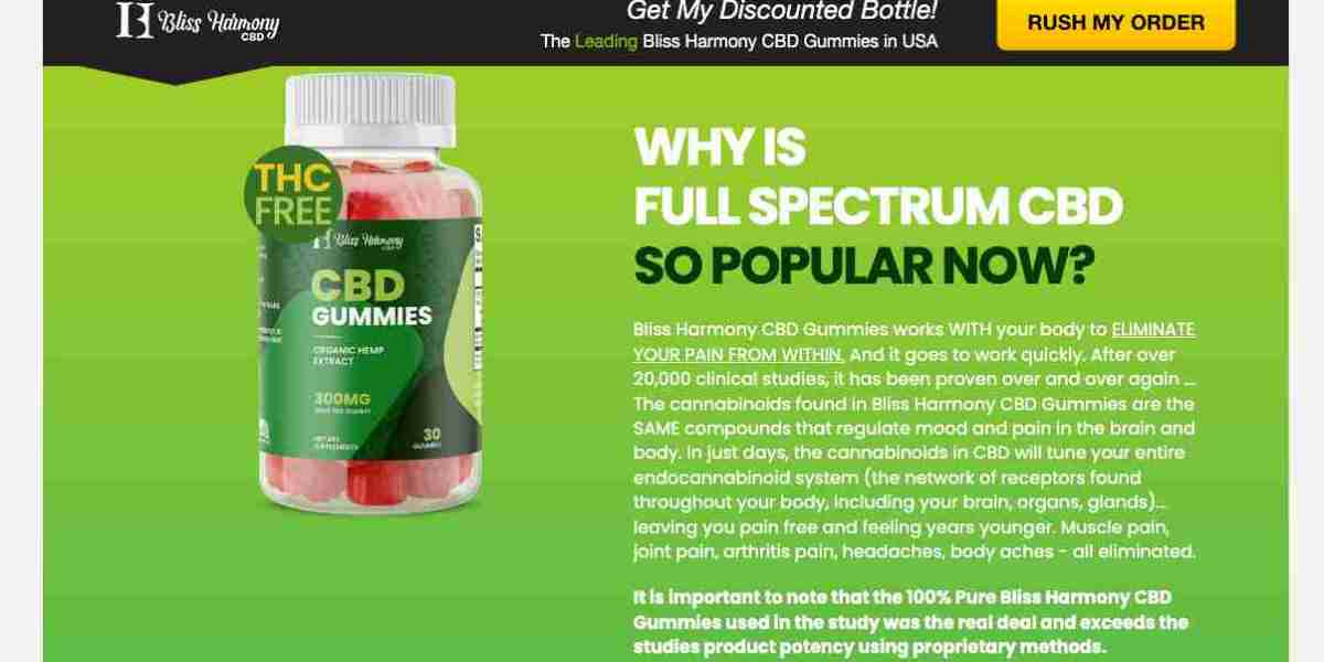 Bliss Harmony 300mg CBD Gummies: Benefits, Results, and Pricing in the USA
