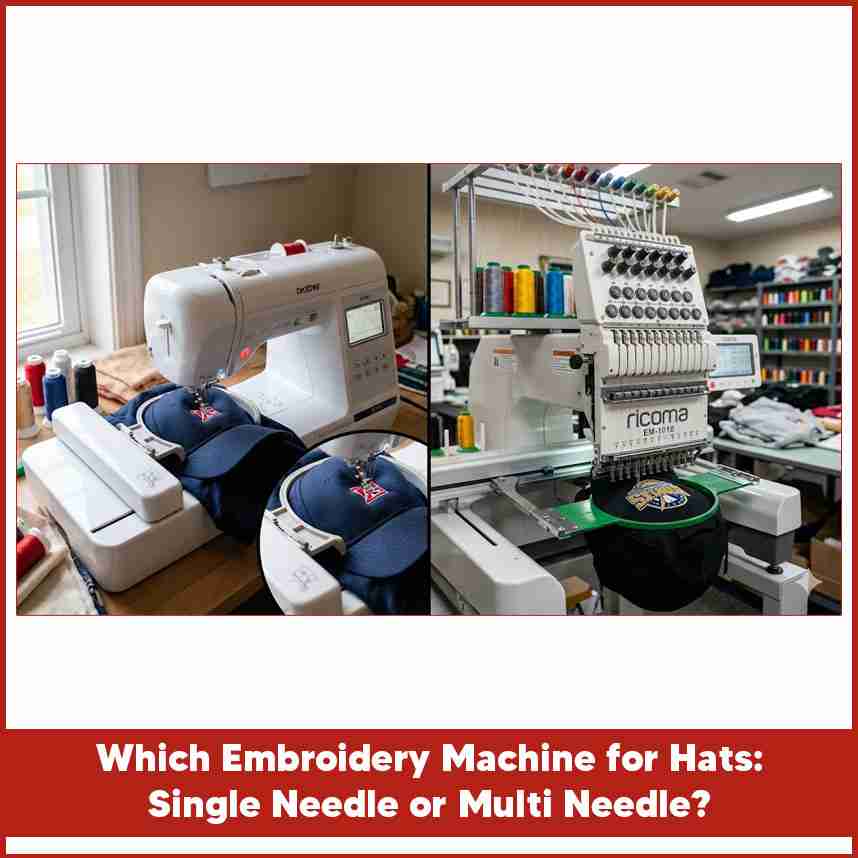 Which Embroidery Machine for Hats: Single Needle or Multi Needle?