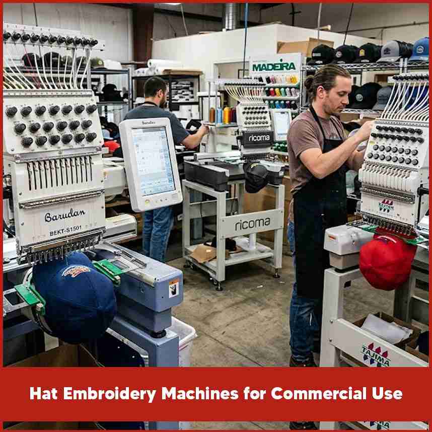 Hat Embroidery Machines for Commercial Use