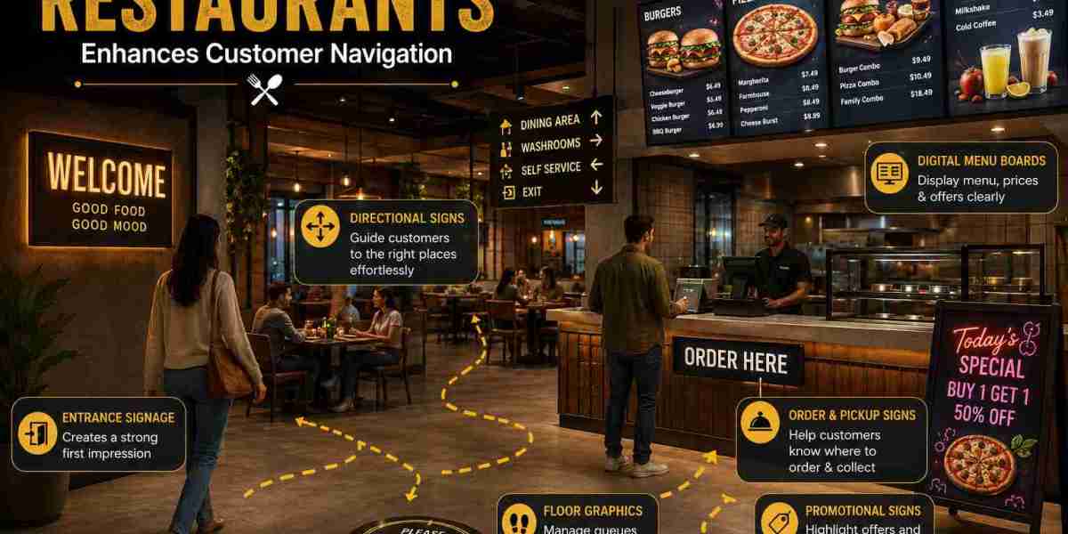 How Custom Signage in Restaurants Enhances Customer Navigation