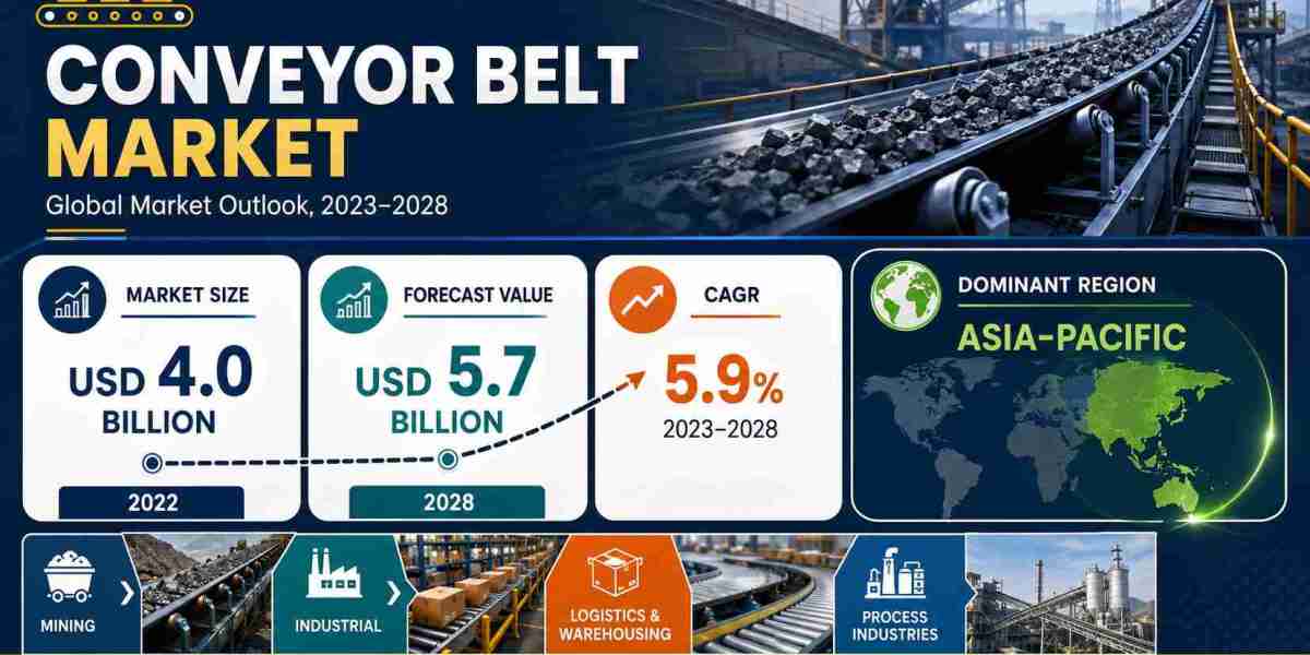 Conveyor Belt Market Outlook Signals USD 5.7 Billion Value by 2028