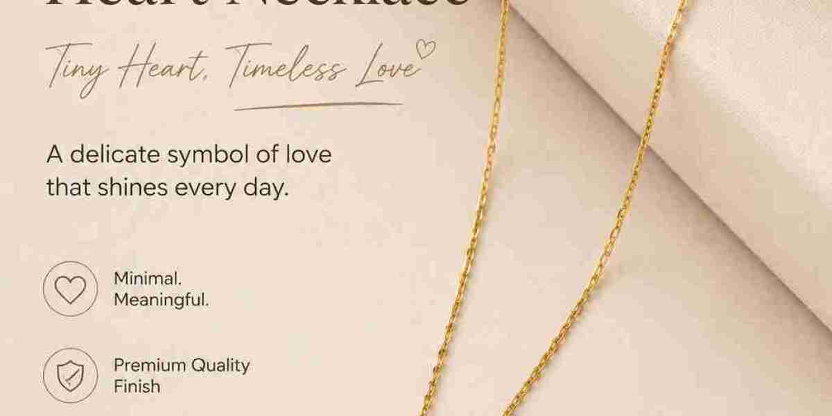Tiny Gold Heart Necklace – The Perfect Blend of Elegance & Minimal Style