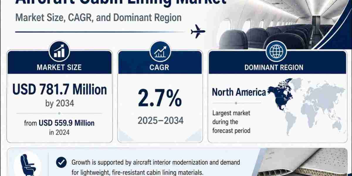 Aircraft Cabin Lining Market Growth to Reach USD 781.7 Million by 2034 Across OE and Aftermarket Demand