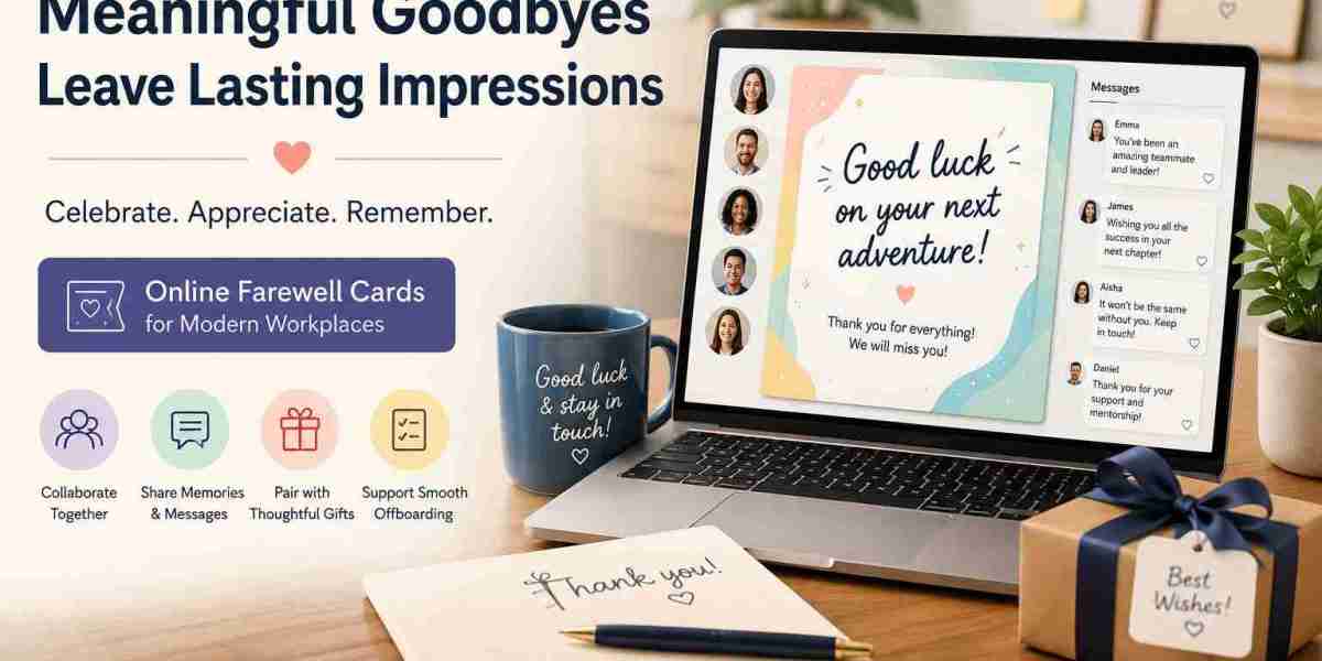 Online Farewell Cards for Employee Alumni Networks and Workplace Recognition