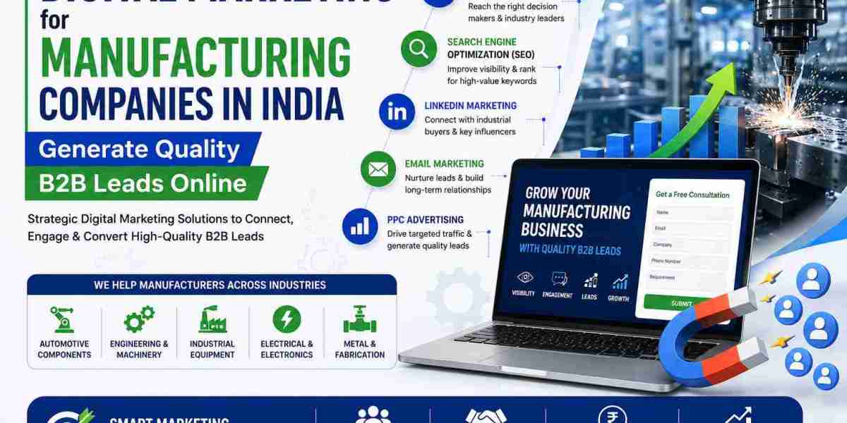 Digital Marketing for Manufacturing Companies in India - Generate Quality B2B Leads Online