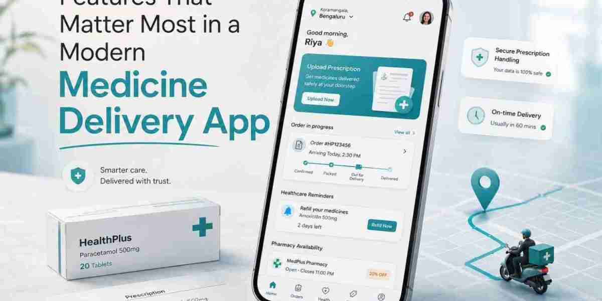 Features That Matter Most in a Modern Medicine Delivery App