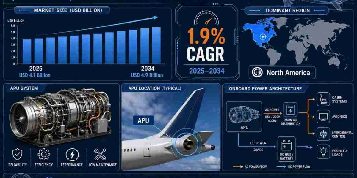 Aircraft Auxiliary Power Unit Market Share Landscape Targets USD 4.9 Billion by 2034