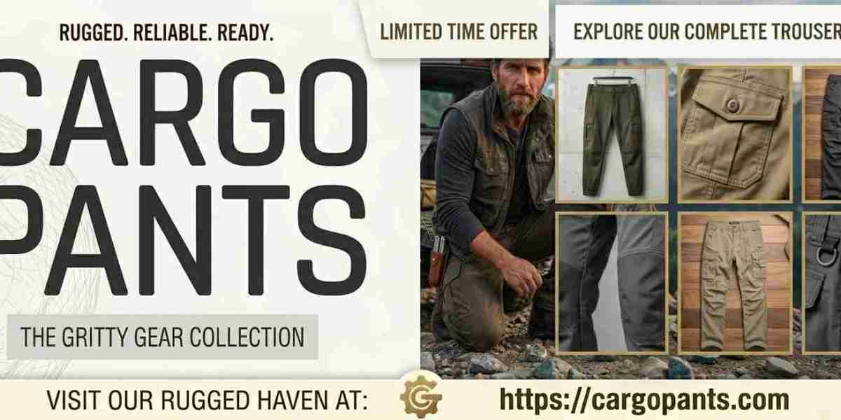 Slim Fit Cargo Pants for Men – Casual Streetwear Utility Pants