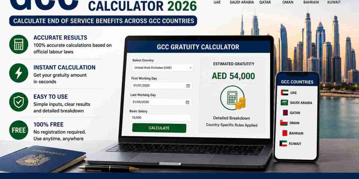 GCC Gratuity Calculator 2026 – Calculate End of Service Benefits Across Gulf Countries