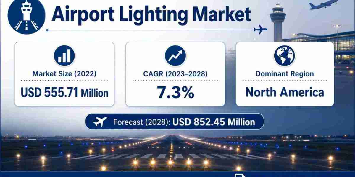 Airport Lighting Market Share Landscape Expands Toward USD 852.45 Million by 2028