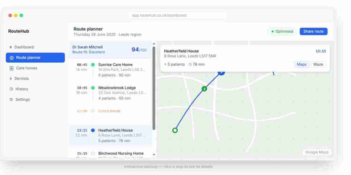 Mobile Dental Route Planner: Making Community Dental Visits More Efficient