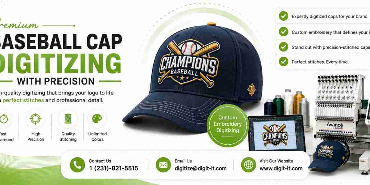 Premium Structured Cap Stitch File Creation