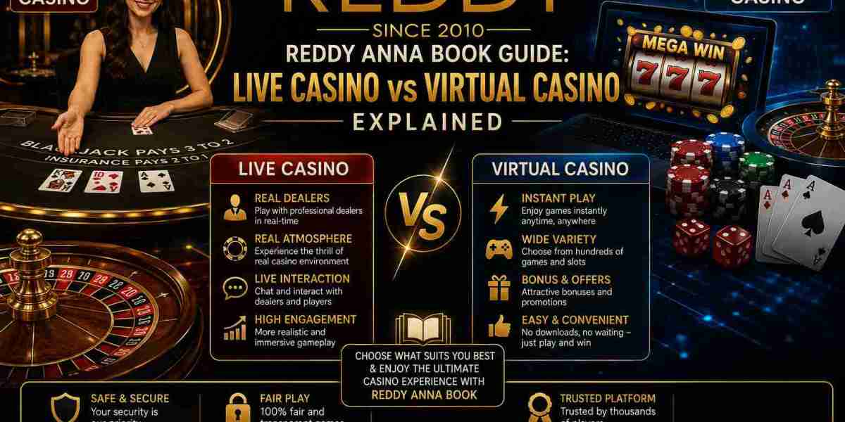 Reddy Anna Book Guide: Live Casino vs Virtual Casino Explained