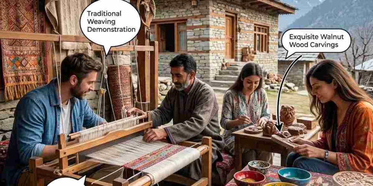 Are local craft traditions accessible to guests staying at a homestay in Jammu Kashmir?