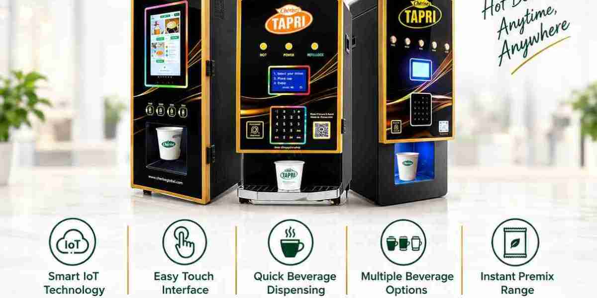 Hot Beverage Vending Machine | 2 & 3 Lane and autocup | Cherise India