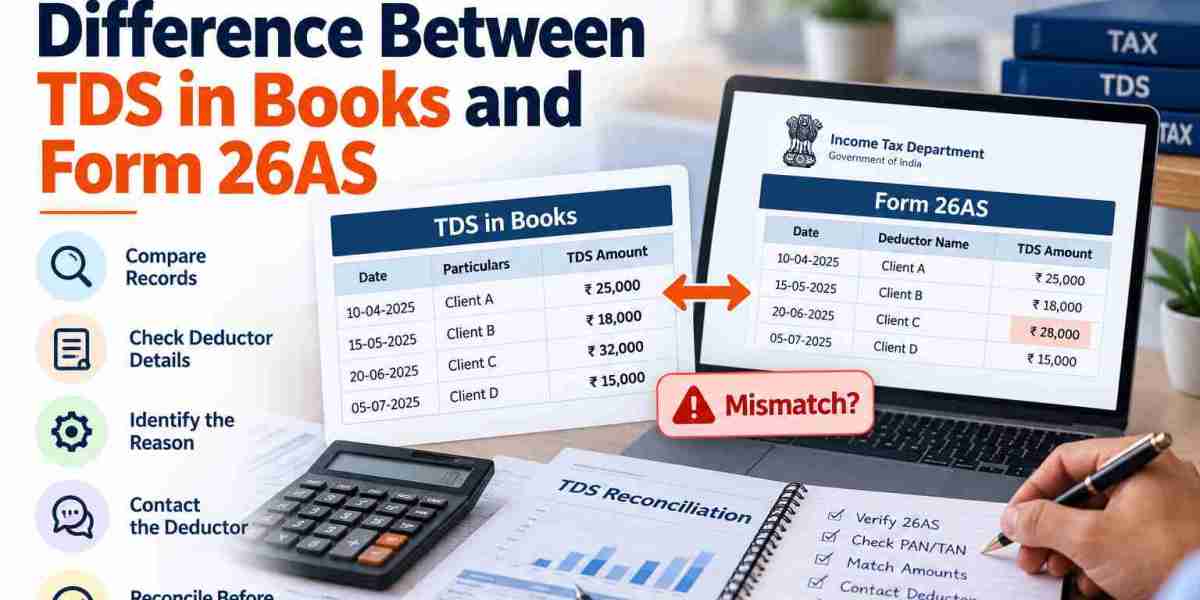 How to Handle a Difference Between TDS in Books and Form 26AS