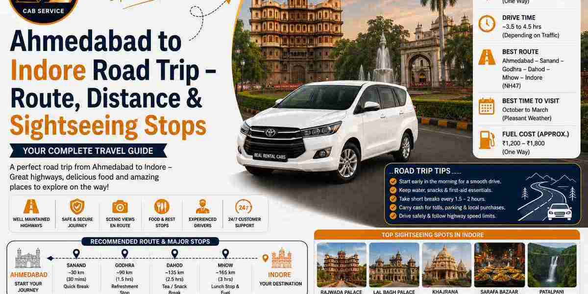 Ahmedabad to Indore, Gandhinagar, Bharuch, and Pavagada: A Complete Road Travel Guide