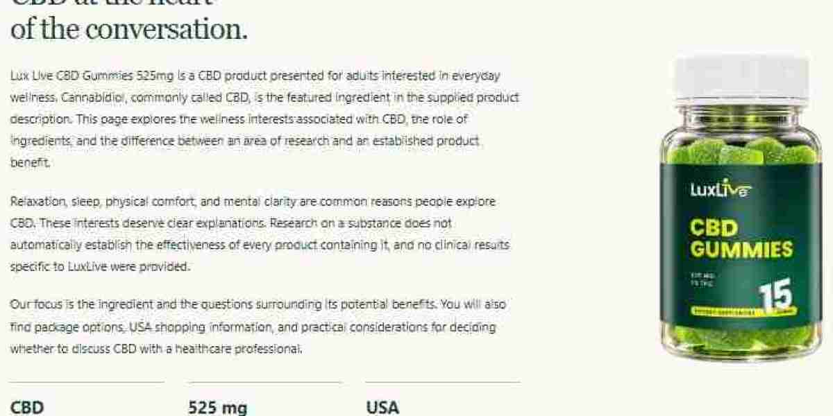Lux Live CBD Gummies: Features, Uses & What to Know