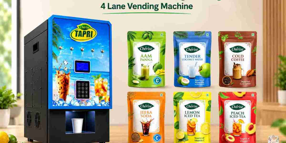 4 Lane Cold Beverage Vending Machine | Cherise India